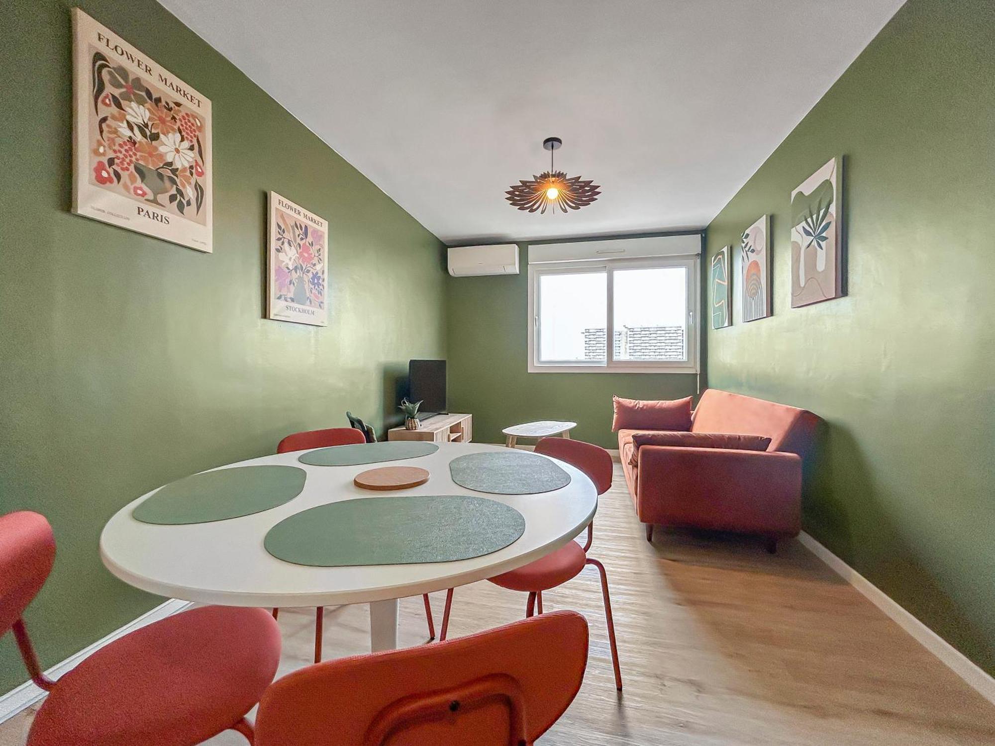 Cosy T3 Plein Centre, Clim & Balcon Appartement